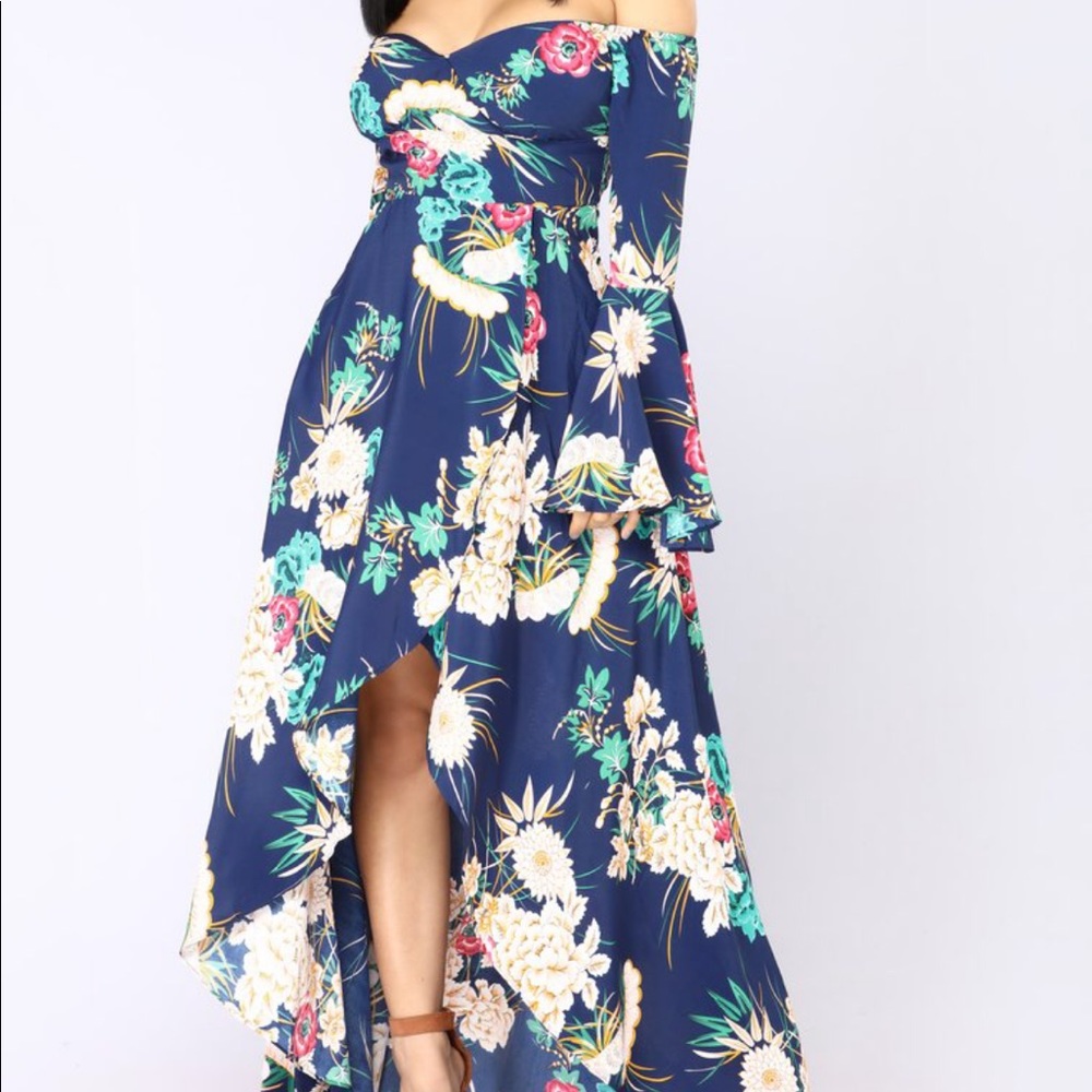 Floral high/low dress